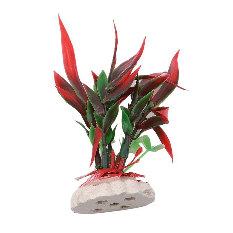 Пластиковое растение аквариум с травой декоративное моделирование бамбуковые