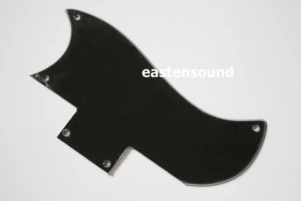

2 Pc Pickguard In Black 3 Ply SHORT For SG guitar