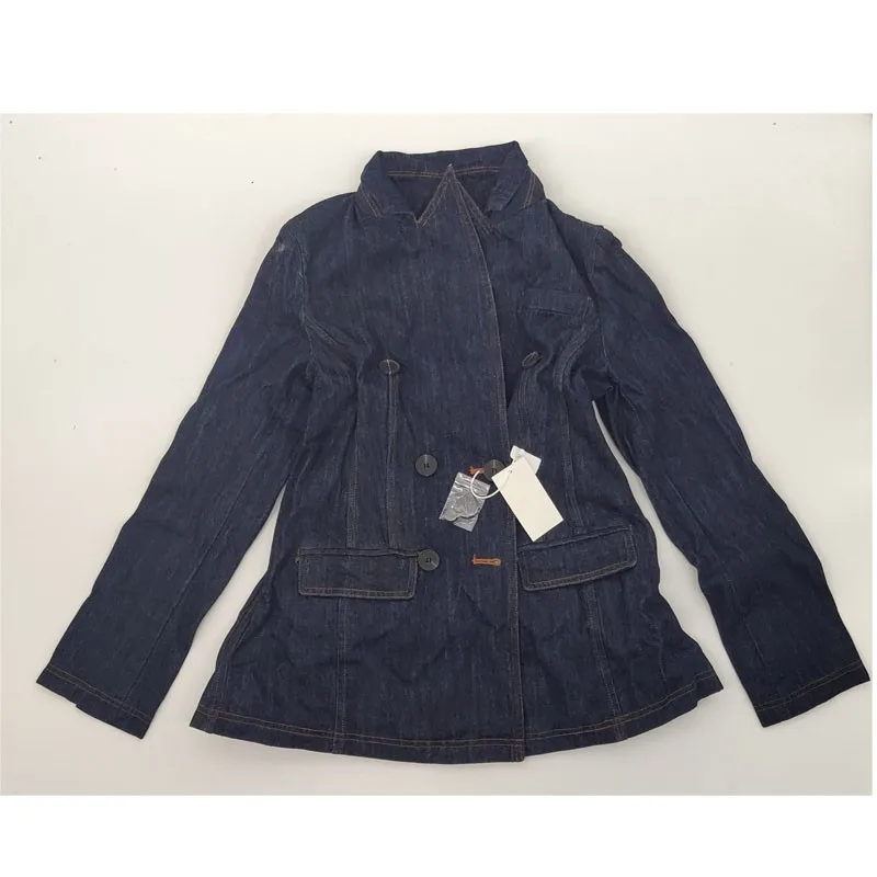 

Women Coat Diamond Tassel Patchwork Denim Jackets Coat Women Irregular Vintage Casual Long Jean Jackets Coats Women 2021 New