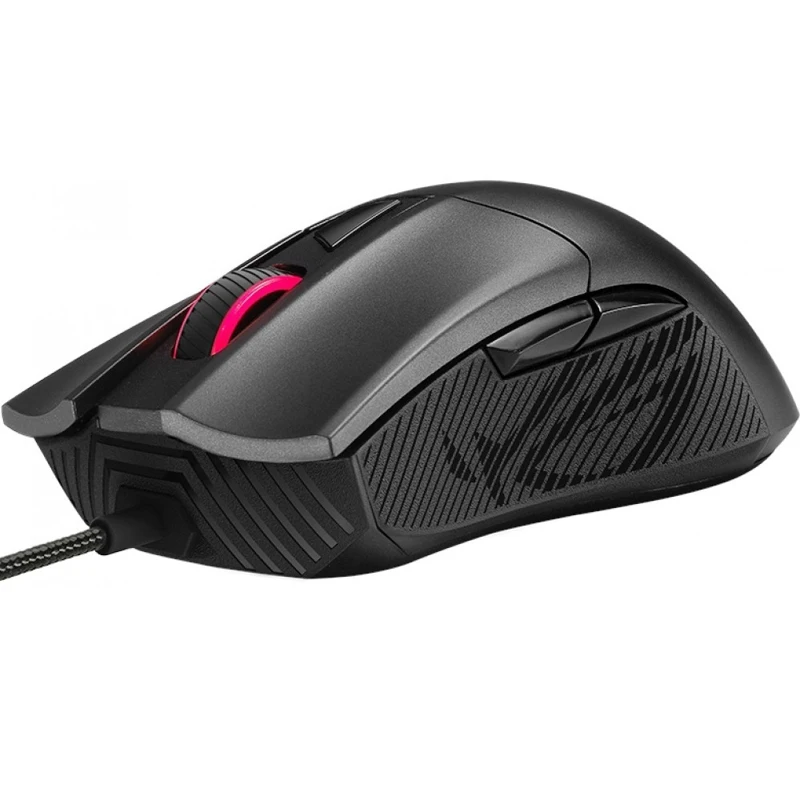 Мышь ASUS ROG Gladius II Core 90MP01D0-B0UA00 проводная оптическая 6200 dpi USB RGB подсветка цвет: черный