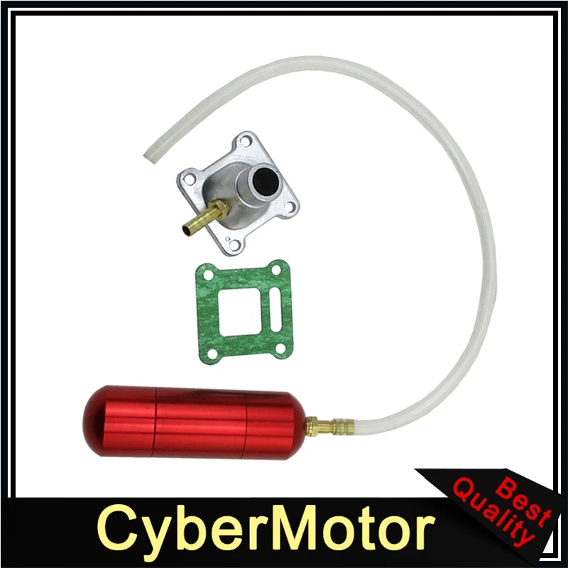 Алюминиевая силовая бутылка Boost + прокладка впускной трубы для 2-тактного 43cc 47cc 49cc