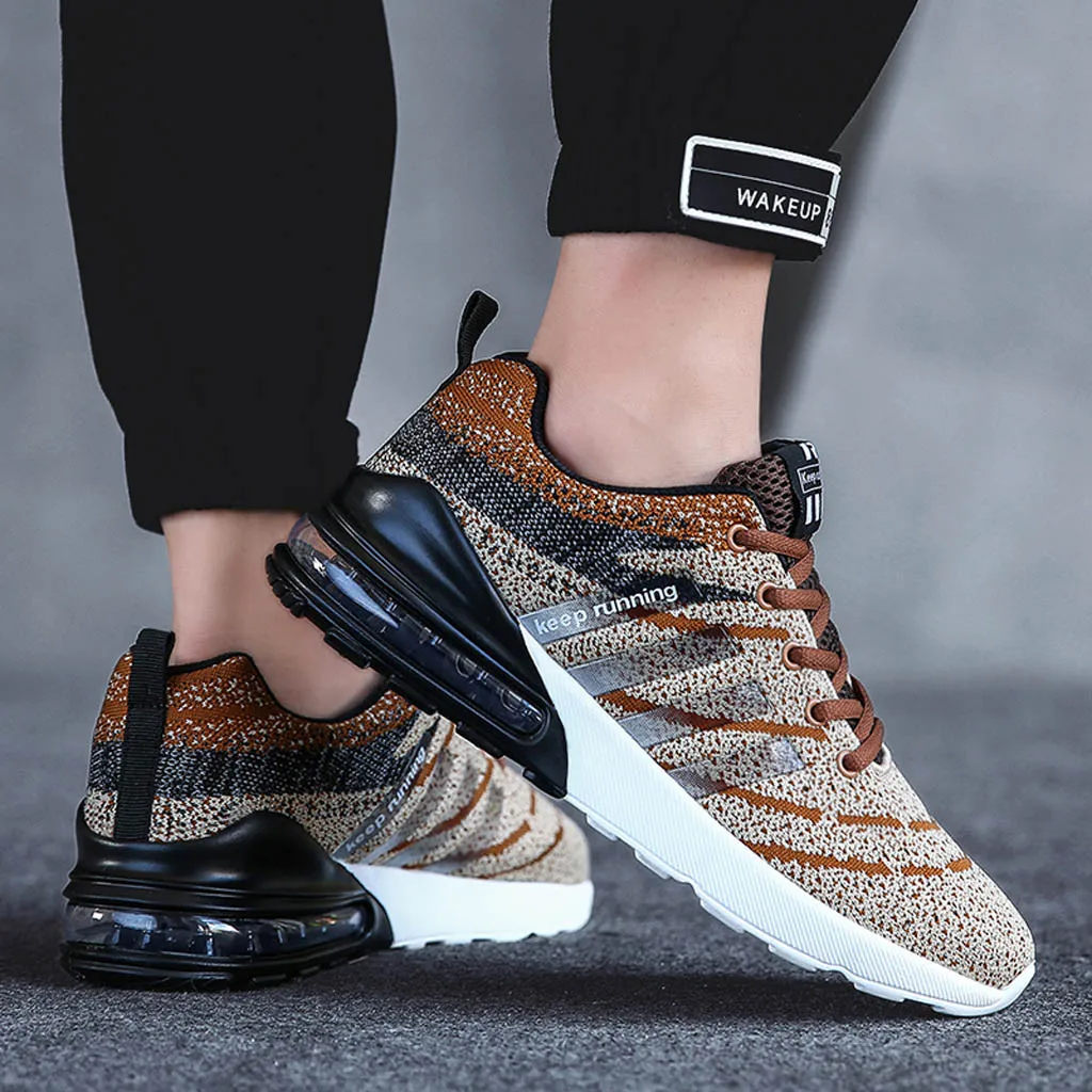Мужские тканые кроссовки большого размера модная удобная обувь для студентов и