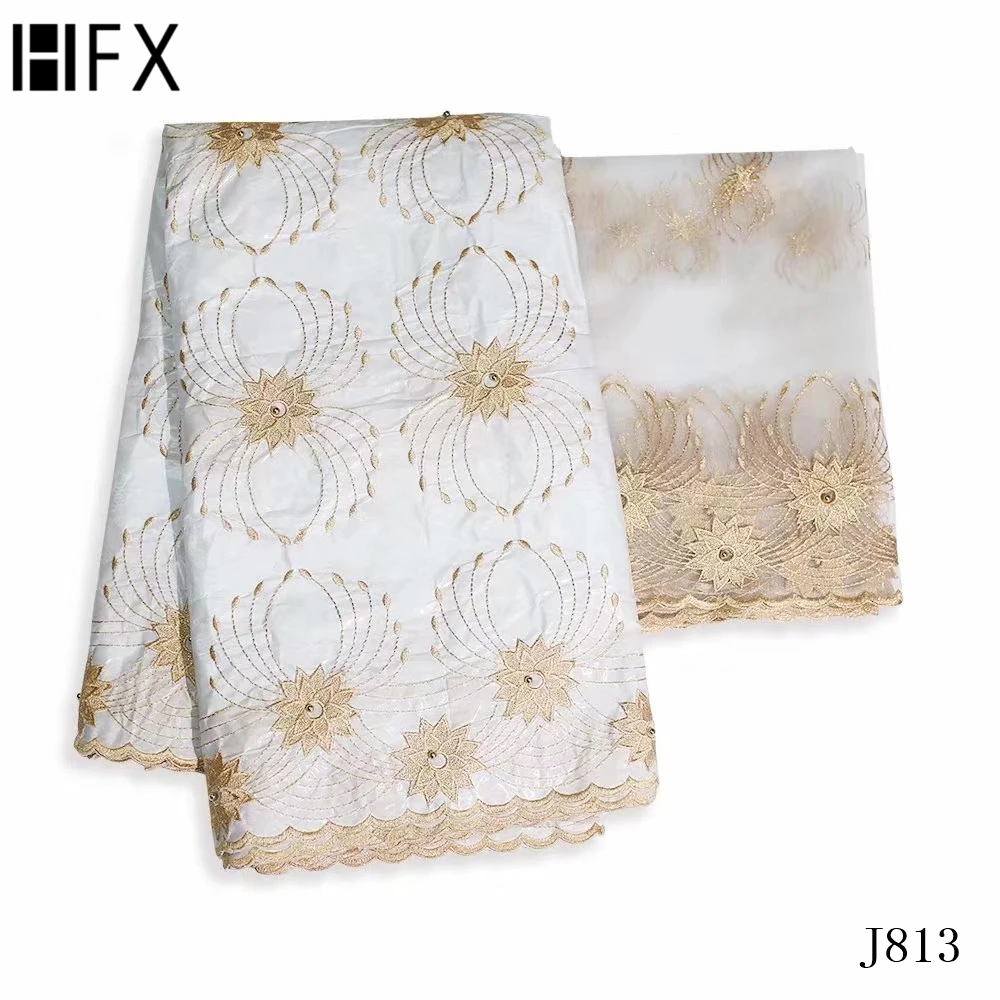 Итальянская парчовая синяя кружевная ткань высокого качества Bazin богатая