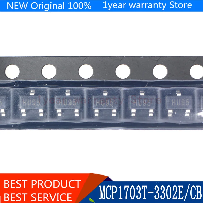 

{ New original } 10PCS MCP1703T-3302E/CB SOT-23 MCP1703 3.3V SOT23