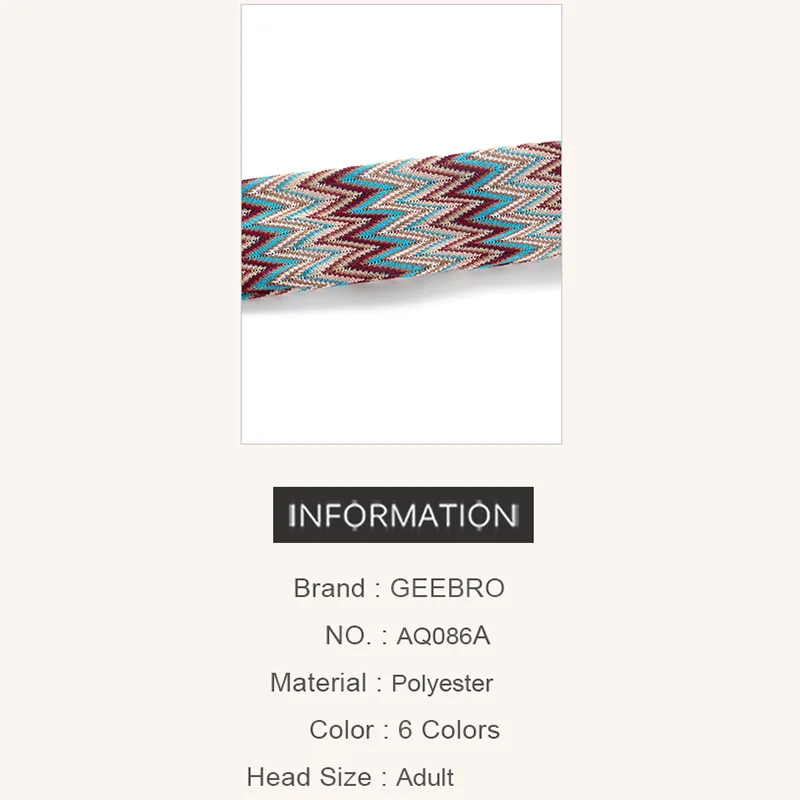 

Bohemia Wide Cotton Stretch Women Headbands Flat Head Wrap Turban Headwear Elastic Hair Bands Turban Sports Boho Cross Headdress