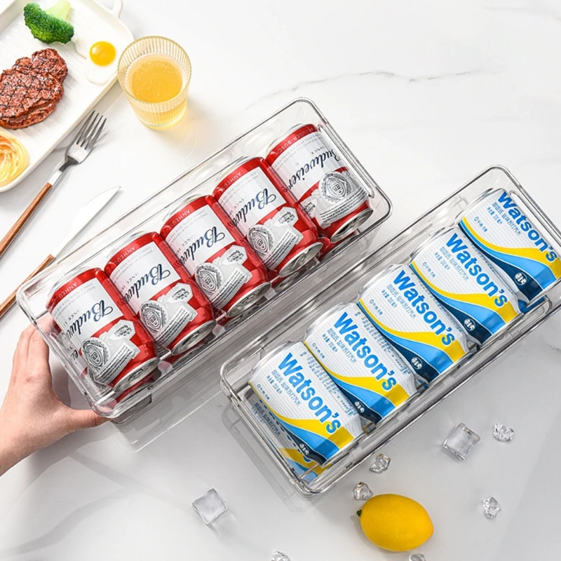 

Can Organizer & Canned Foods Bins Stackable Dispenser for Refrigerator Pantry Freezer BPA-Free & Transparent Design