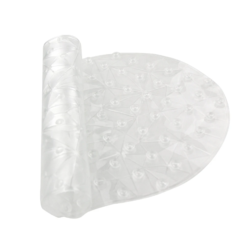 

New Shower Safety Mats Feet Massage Anti-Bacteria Transparent 3D Non Slip Bath Mat Bathroom Bathtub Floor Pad with Suction Cups
