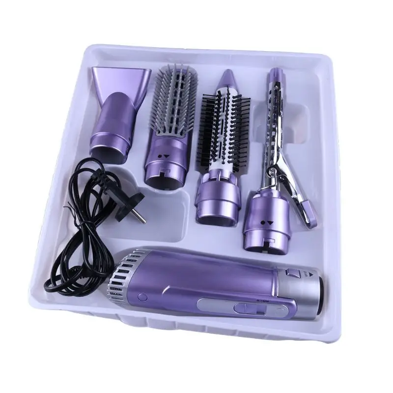 

Professional 4 in 1 Multifunction Hair Dryer Curler Curling Straightener Comb Iron Brush Electric Styling Tools Travel Machine