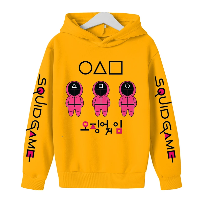 

Autumn/winter 3-14Age Kids Anime Squid Game Round Six Boys Hoodie Baby Clothing Children's Clothing Sweater Jogging Sweatshirts