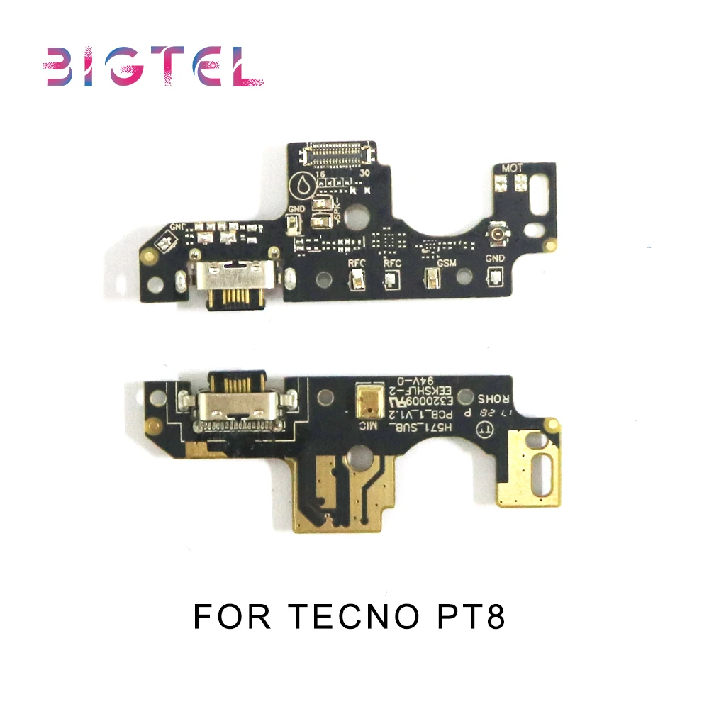 

100% Test For Tecno PT8 USB Charging Port Connector Board Parts Dock Flex Cable Microphone Mic