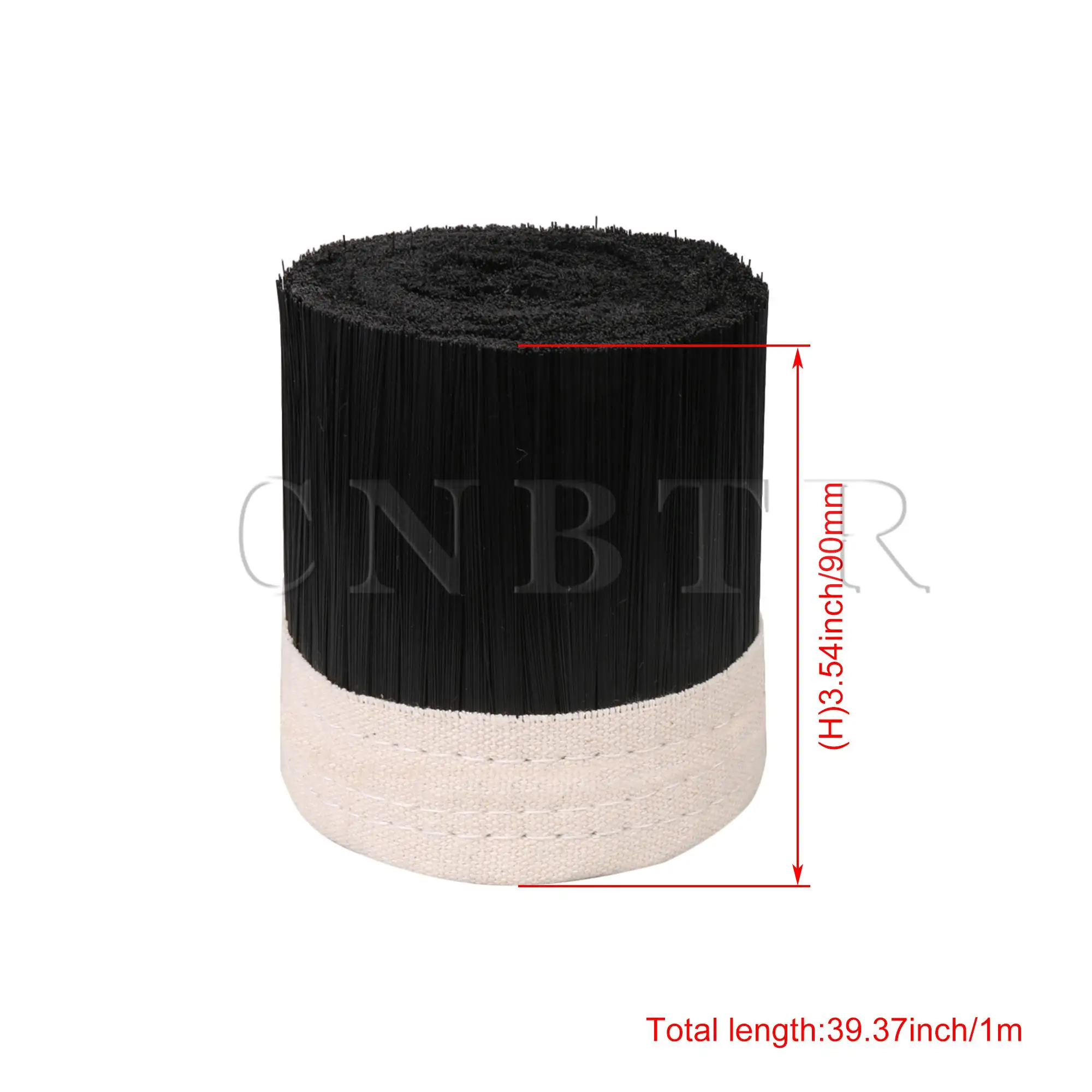

CNBTR Plastic Nylon Strip Brush Canvas Cleaning Dust Cover Brush 90MM Black
