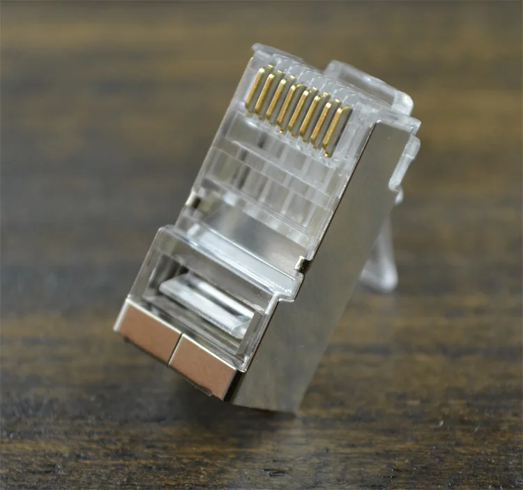 Two-Piece Cat6 FTP rj45 connector cat 6 network connectors Cat5e plug split type Copper shielded modular Crystal terminals | Электроника