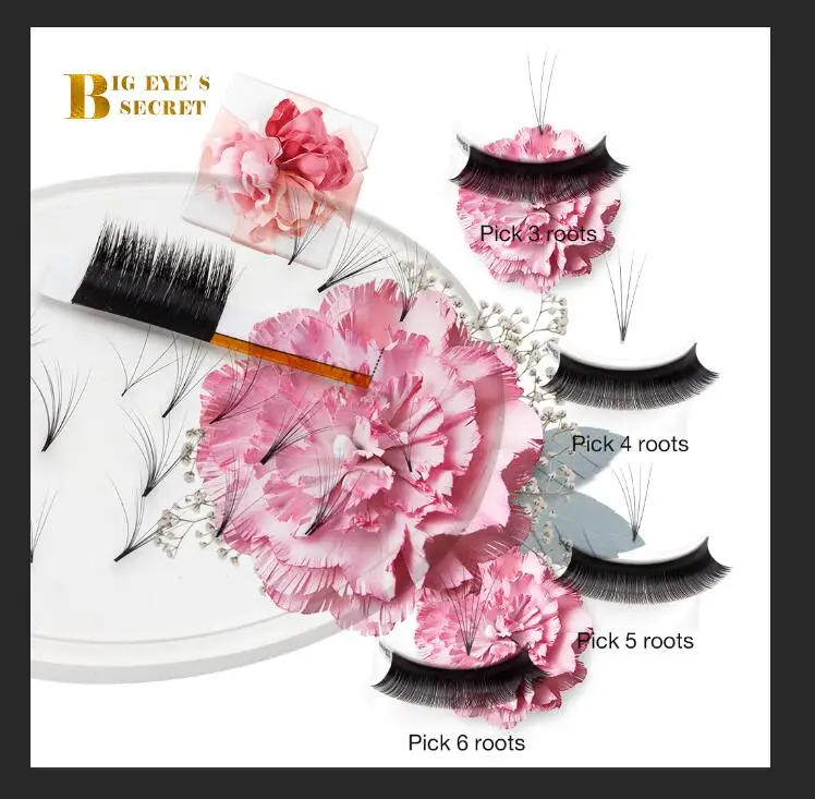 Предварительно сделанные вентиляторы ручной работы ресницы расширение