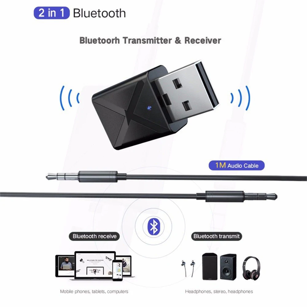 Cewaal 2 в 1 беспроводной USB Bluetooth 5 0 адаптер ключ Музыка Звуковой приемник передатчик