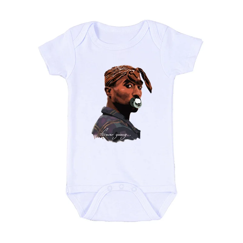 2020 для новорожденных боди малышей Тупак 2pac в стиле хип хоп с надписью Swag Детский