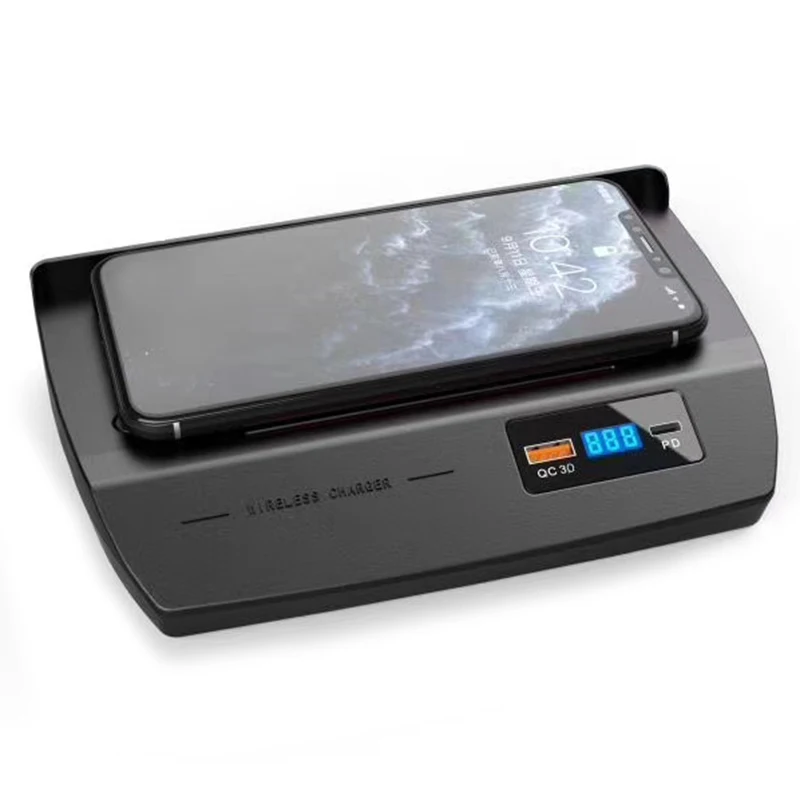 

15W car QI wireless charger phone charger fast charging panel charging holder for Honda Civic 10th 2016-2020 accessories