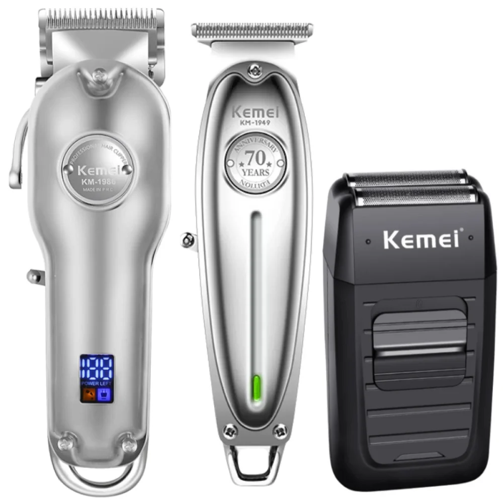 Kemei Hair Clipper Tools Electric Hair Trimmer Barber Hair Cutter Mower Hair Cutting Machine Kit Mombo KM-1986 KM-1949 KM-1102