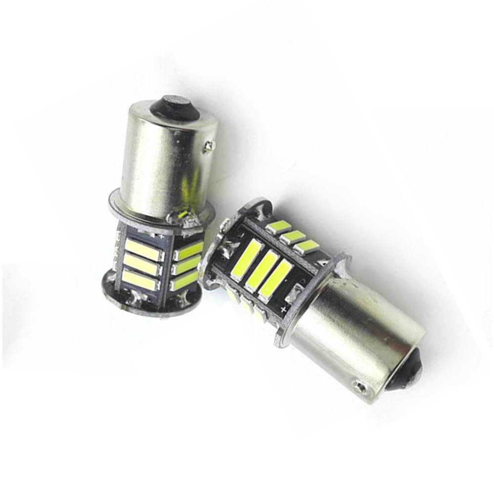 2 шт. Автомобильные светодиодные лампы S25 21SMD 1156 BA15S P21W |