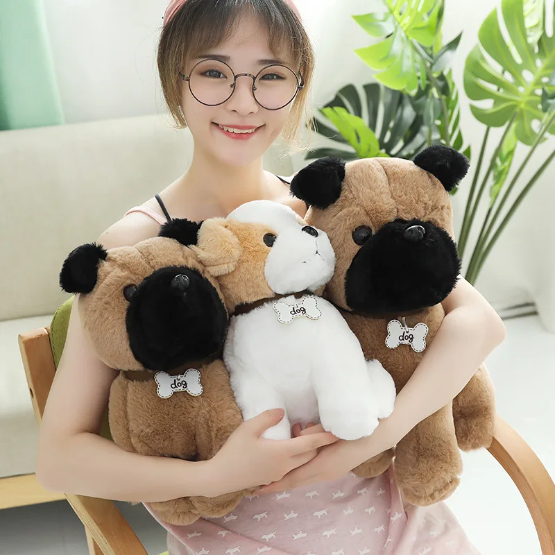1 шт. плюшевая кавайная игрушка Имитация животных собака дамские мягкие игрушки