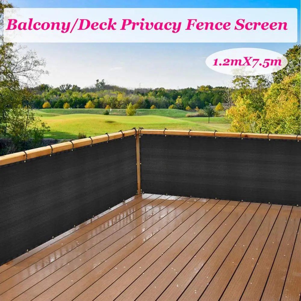 Черный сетчатый ветрозащитный экран для забора садовый забор защиты