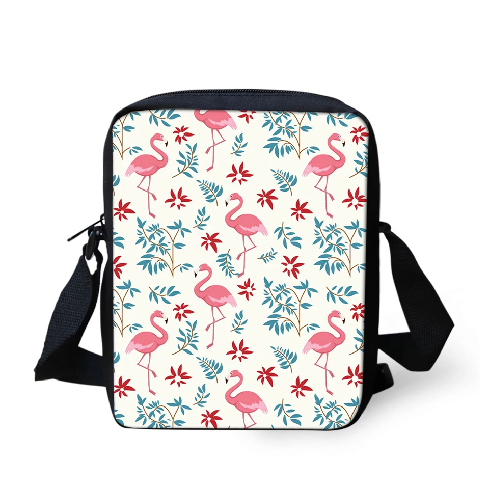 

HaoYun Women Messenger Bags Flamingos Pattern Shoulder Bags Kawaii Animal Design Girls Flaps Handbags Kids Mini Bags Mochila
