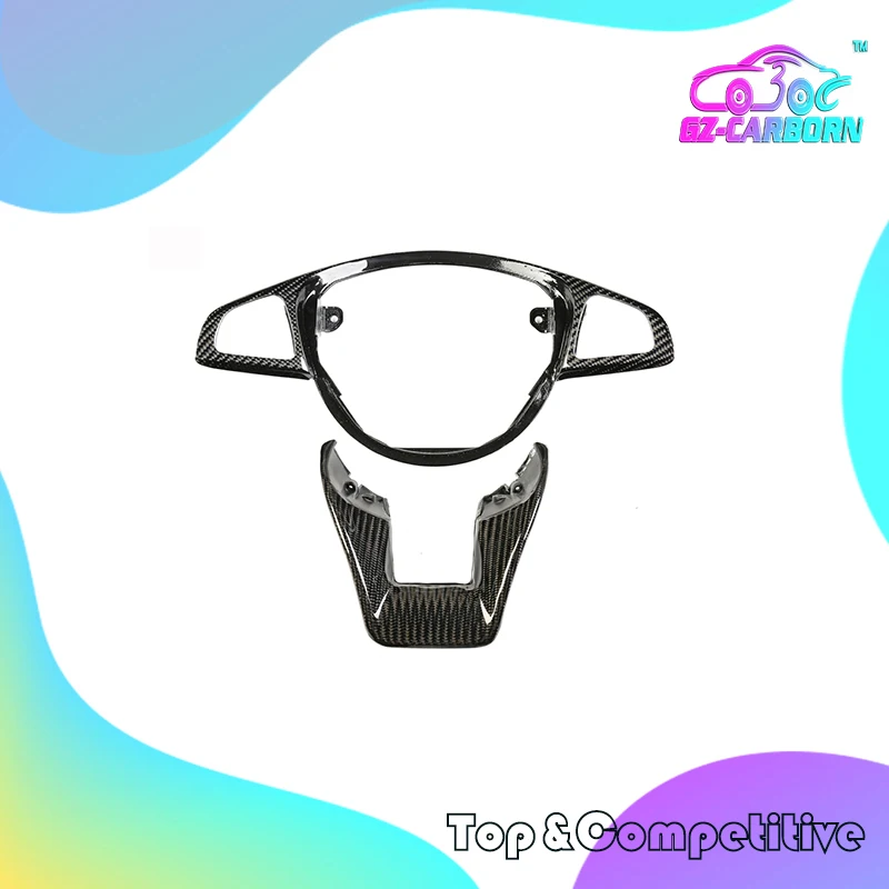

Steering Wheel Trim Cover For Mercedes Benz W205 C63 W176 A45 W213 E63 W117 C117 CLA45 CLS63 GLA45-AMG 2015-On Carbon Fiber