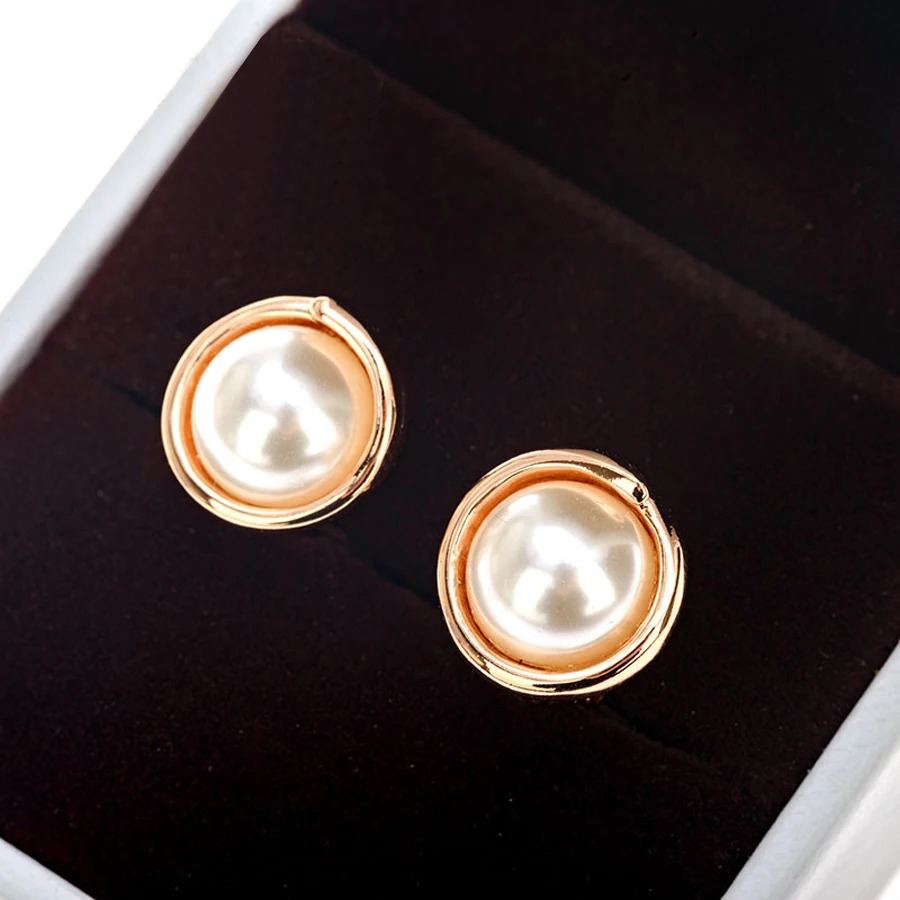 Жемчужная серьга в виде клипсы без пирсинга для женщин свадебные вечерние