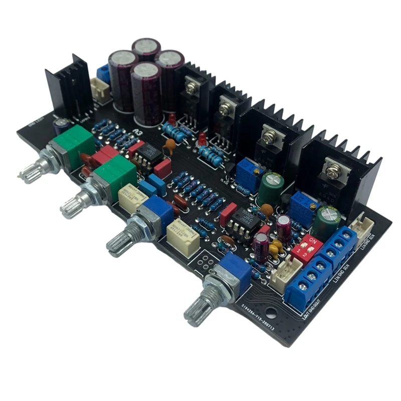 

Class A Tone Preamplifier Amplificador Board JRC5532 OP AMP Treble Mid Bass Volume Control Preamp for Speaker Amplifiers