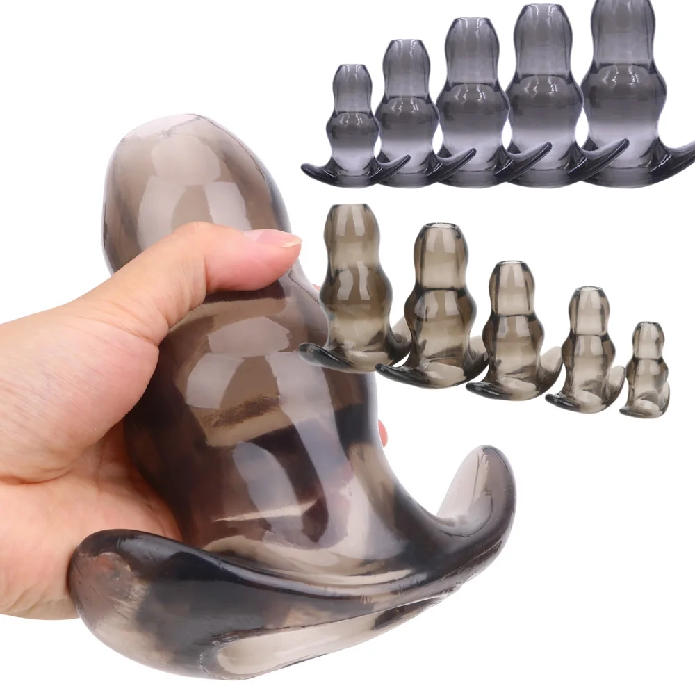 Полая Анальная пробка Анальный расширитель клизма мягкий массажер простаты