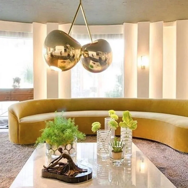 Дизайнерская люстра в форме вишни креативное украшение для гостиной столовой