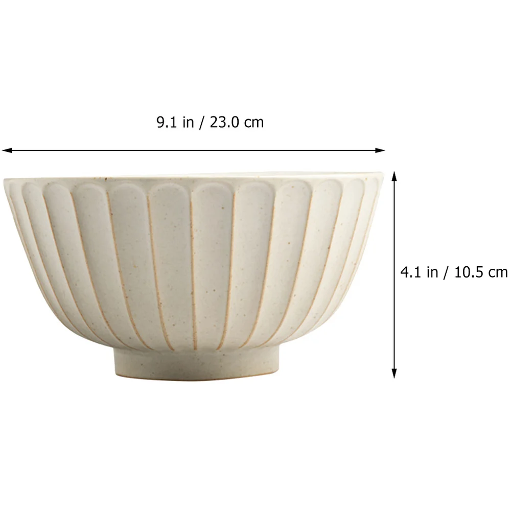 

1pc Ceramic Bowl Japanese Style Soup Bowl Noodle Bowl Kitchen Tableware