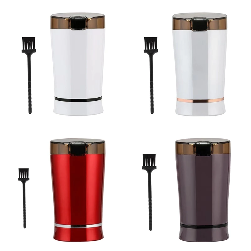 

Mini Electric Coffee Beans Grinder Kitchen Salt Pepper Mill Herbs Nuts Spices Grind Stainless Steel Blades 220V