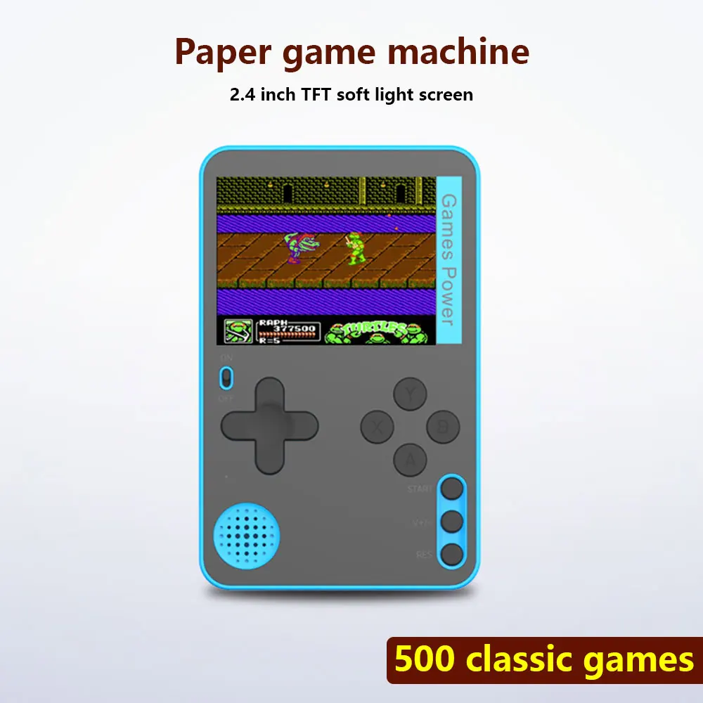 2 4 дюймов Экран Портативный тонкая портативная игровая консоль Встроенный 500