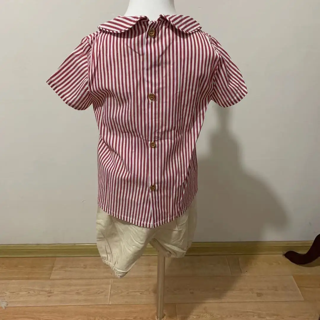 

Baby Boy Clothes Children Sets Boutique Cotton Short Sleeve Casual Infant Shirt Pants Suits Spanish Birthday Party Clothing L216