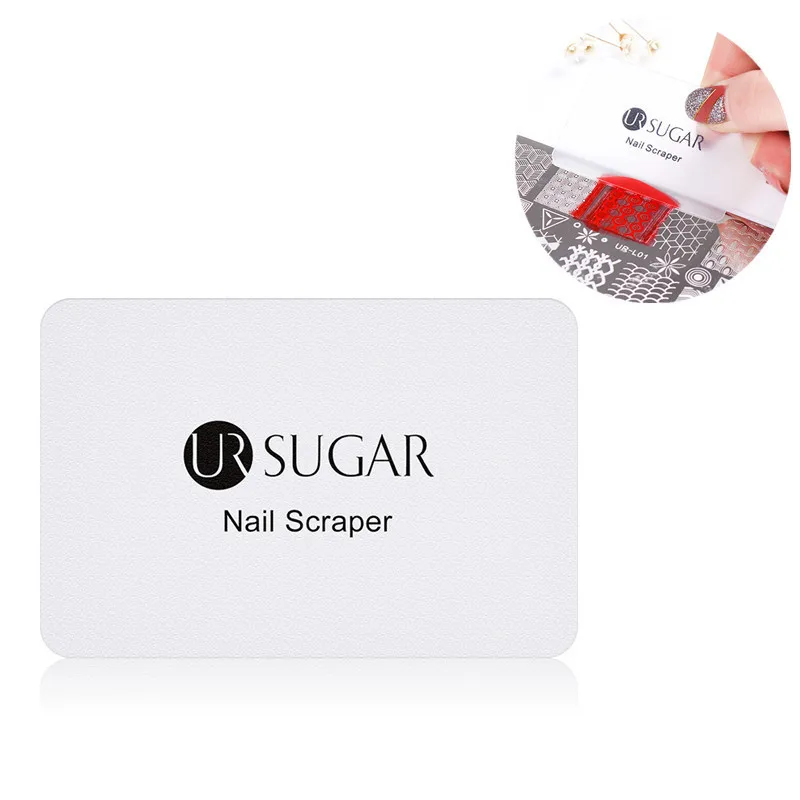 Nail Scraper Ur Sugar, Рождественская пластина для штамповки ногтей, снежинка, цветок, животное, шаблон из нержавеющей стали, для дизайна ногтей, штамп, изображение, трафарет, инструменты - Цвет: Nail Scraper