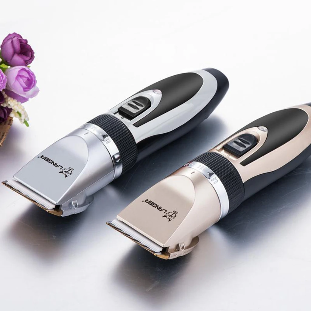 

USB Electric Animal Pet Hair Trimmer Set Mute Clipper Cats Shaver Scissor