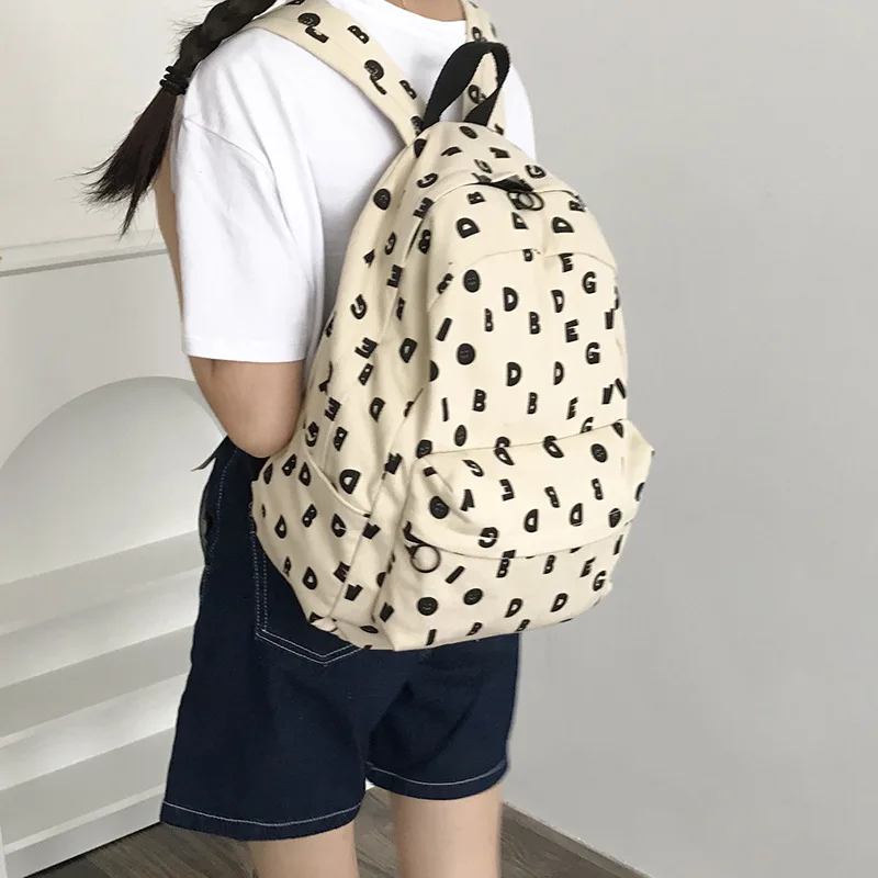 Повседневный Регулируемый рюкзак Yeqofcd для женщин дизайнерский ранец с надписью