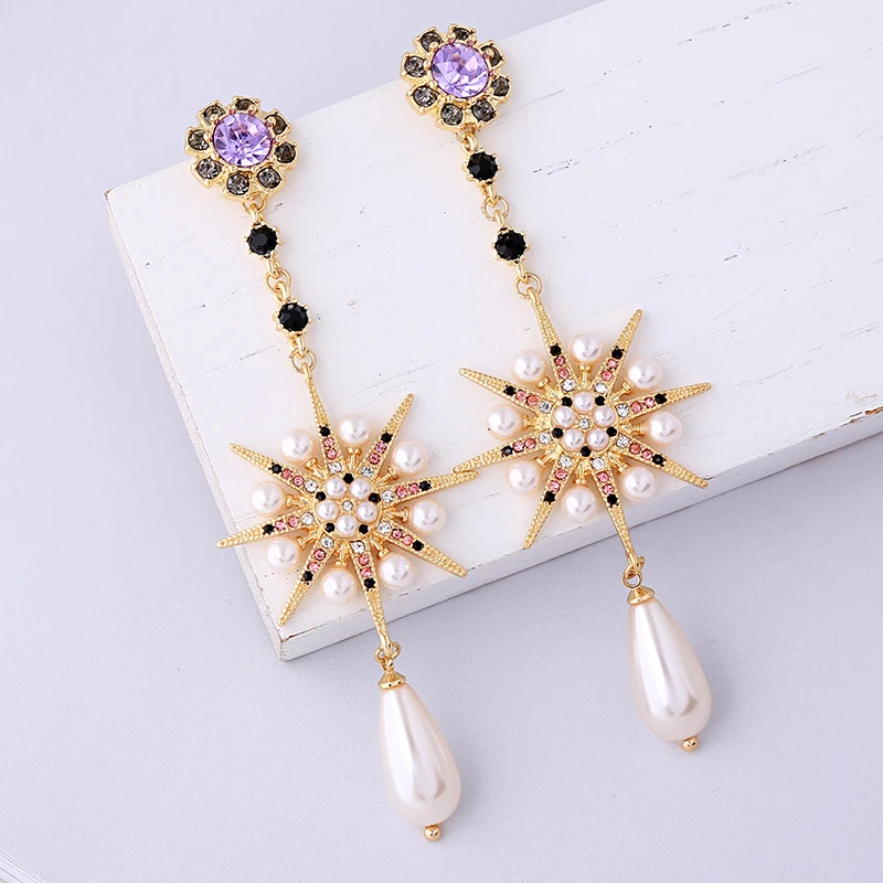 Стиль инстаграм весна лето оптовая продажа акриловые массивные жемчужные серьги