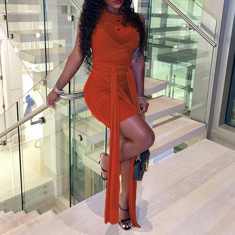 

Backless Perspective Lady Spring Women Mini Dress 2021 Hollow Out Sexy Evening Party Clubwear Bodycon Summer Sundress G2499