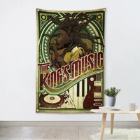 the kings music rock band hanging art waterproof cloth polyester fabric 56x36 inches flags banner bar cafe hotel decor