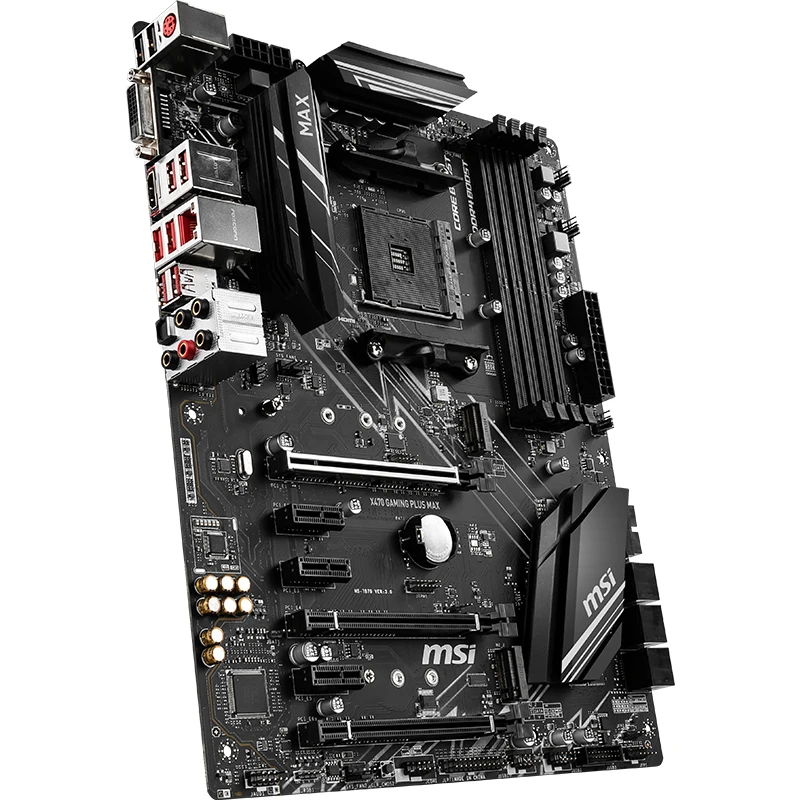 Billig MSI X470 GAMING PLUS MAX Gaming Board Computer Motherboard Unterstützt 3700X/3600/2600X/2600 CPU (AMD X470/Buchse AM4)