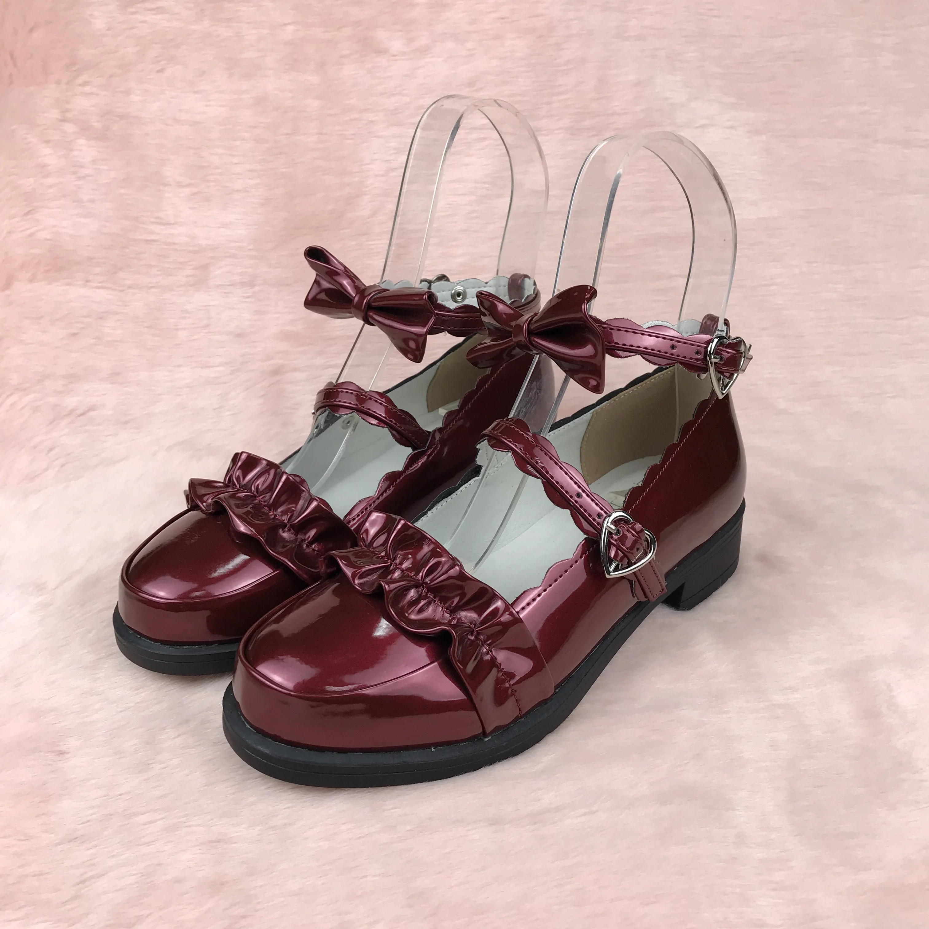 Женские туфли с бантиком на низком каблуке Нескользящие мягкой подошвой большой