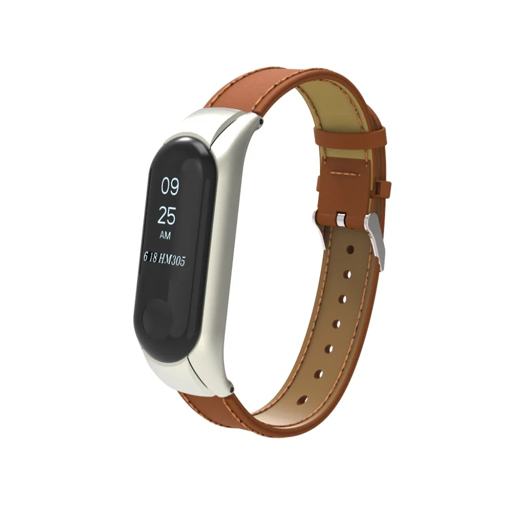 Лидер продаж кожаный браслет для Xiaomi Mi Band 3456 xiaomi miband 5 ремешок Miband 6 | Наручные часы