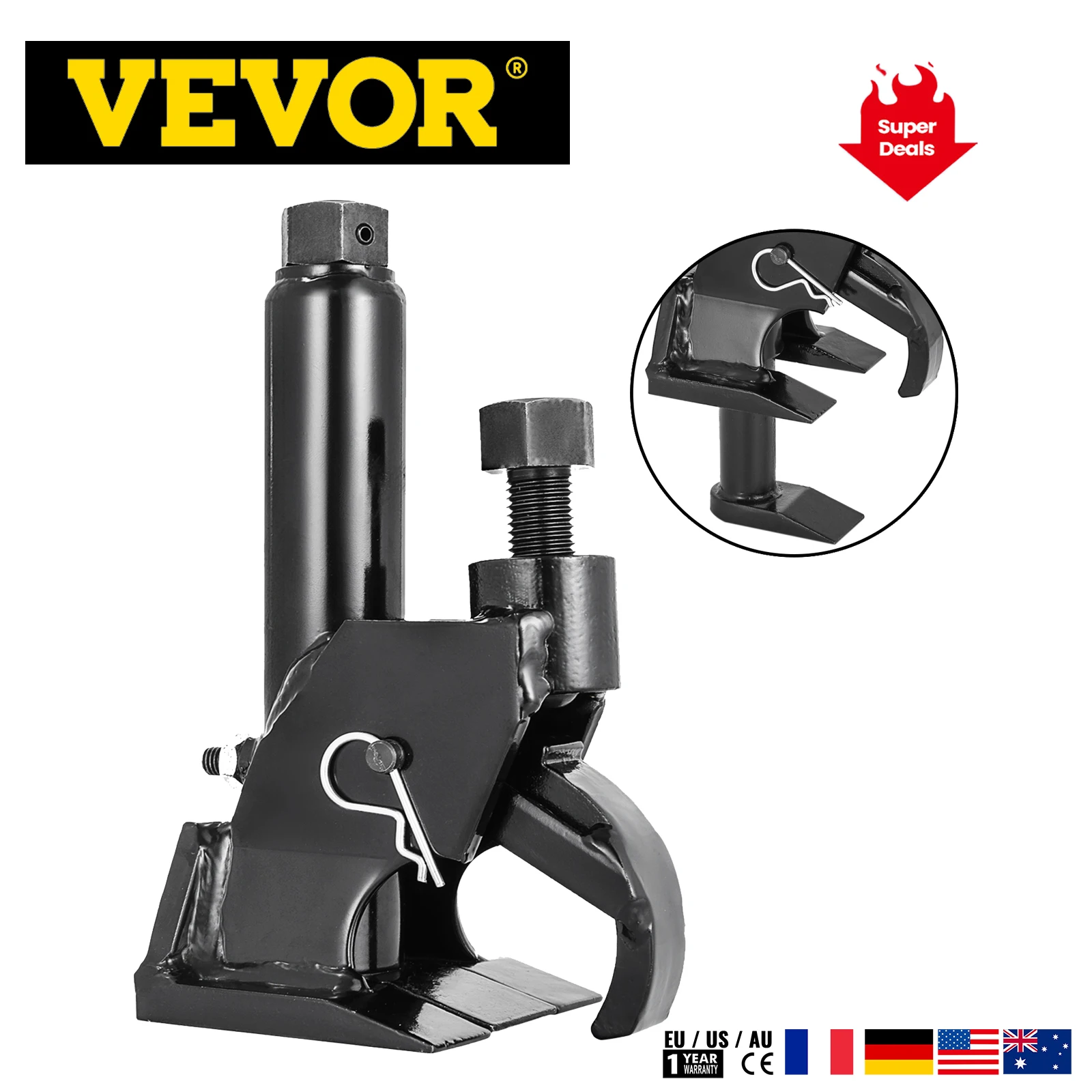 

VEVOR Manual Tire Bead Breaker Portable Heavy Duty Tire Repair Changer Tool Working with Wrench for ATV Golf Cart Bus Truck SUV