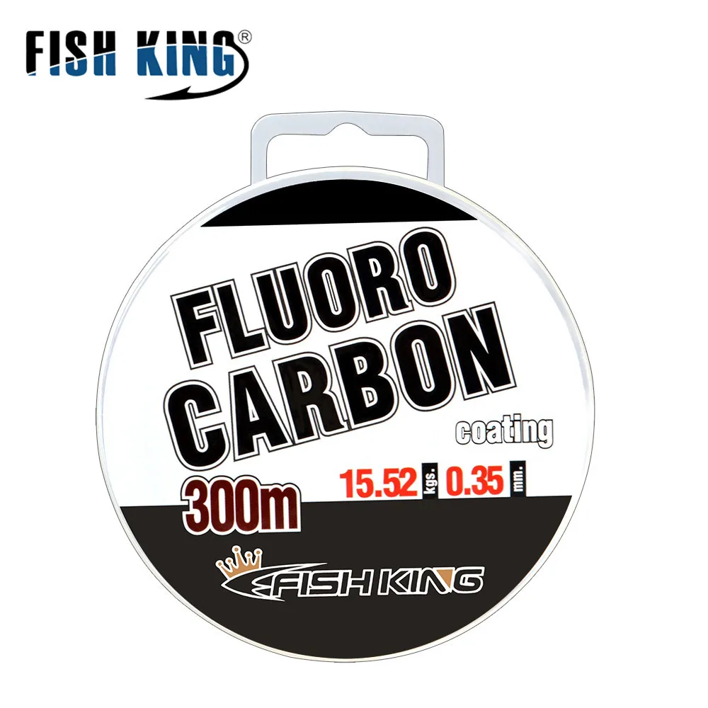 Фторуглеродная рыболовная леска FISH KING 300 м 0 3 мм-0 5 мм фунта-фунта погружная для