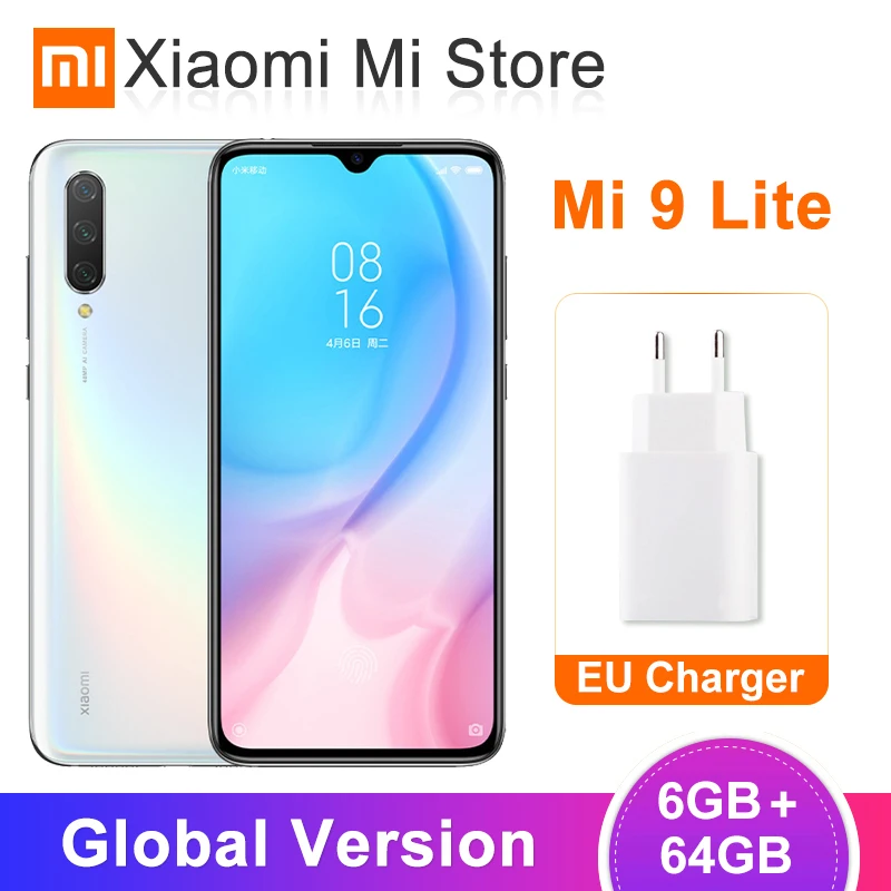 Глобальная версия Xiaomi Mi 9 Lite, 6 ГБ ОЗУ, 64 Гб ПЗУ, Смартфон Snapdragon 710, четыре ядра, 48мп, тройная камера, 4030 мАч, NFC, экран 6,39 дюйма