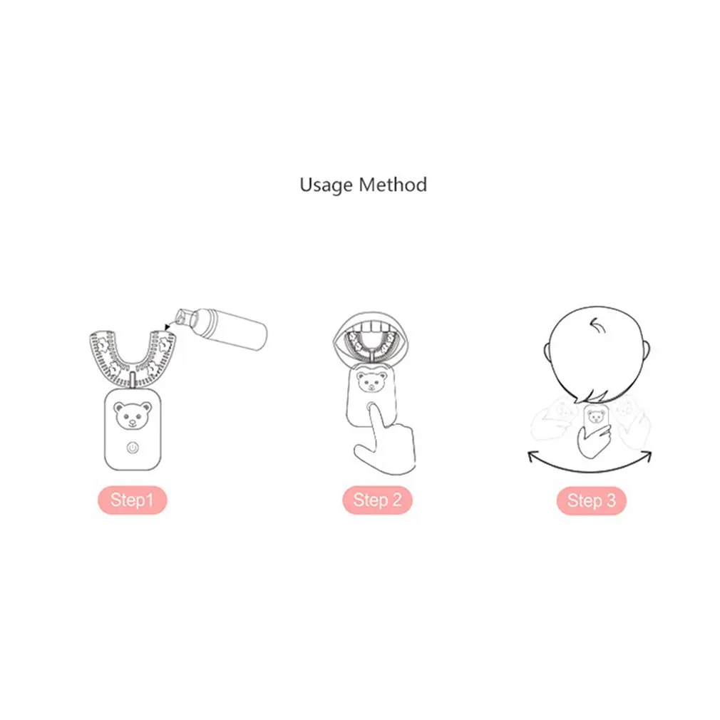 

U-Shaped Fully Automatic Sonic Electric Toothbrush Children Adult Toothbrush Lazy People Tooth Brushing Teeth Whitening USB