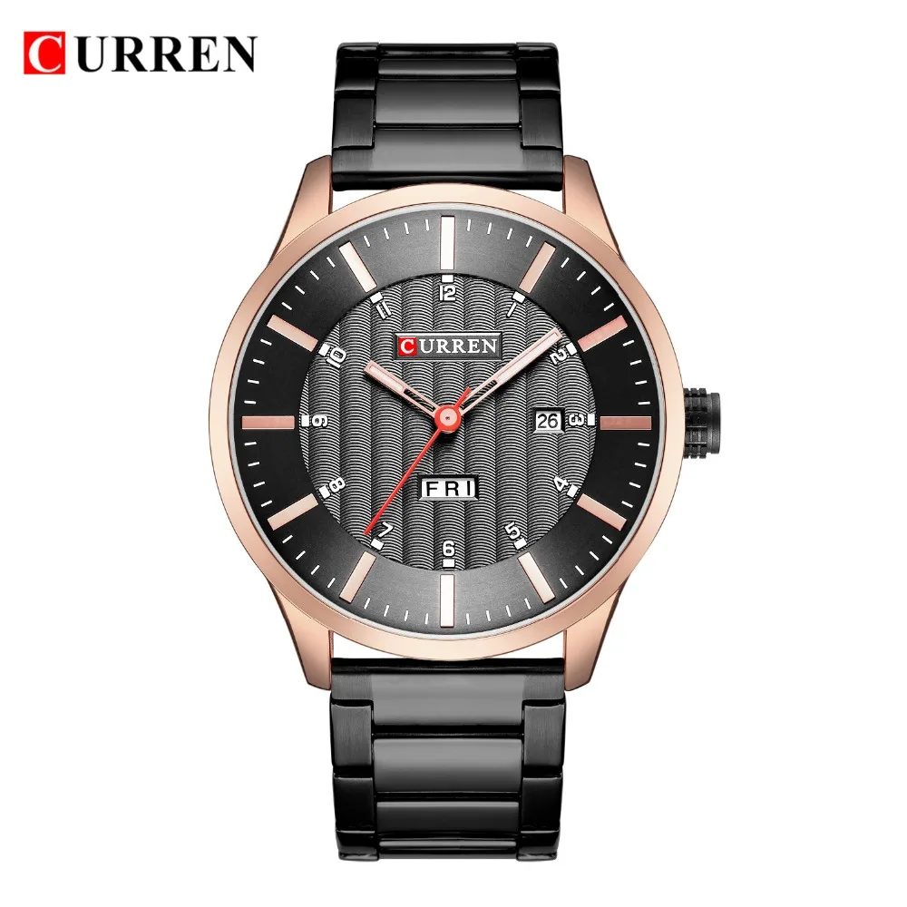 

CURREN Fashion Watches Sport Watch Men Waterproof Stainless Steel Wristwatch Casual Male Calendar Clock Relogio Masculino