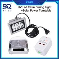 405nm uv led resin curing light lamp solar power turntable 360 degree for sla dlp adapter us plug 3d printer parts accessories