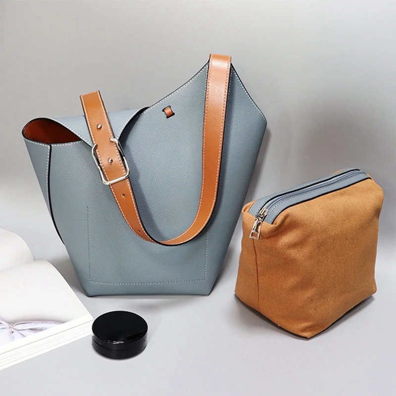 

Women's Bags Shoulder Bags Underarm Bags Mommy Bags Soft Leather Bucket Bags Large Capacity Ladies Bags